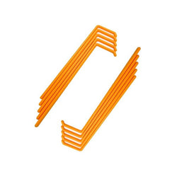 biologix orange polystyrene sterile l-shaped cell spreader.  spreaders come packed in a sterile zip-seal bag. 10 spreaders/pack, 50 packs/case|65-1010