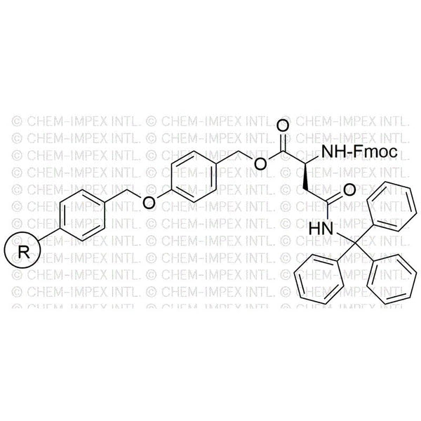 Na-Fmoc-Ng-trityl-L-asparagine 4-alkoxybenzyl alcohol resin|01905