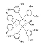(3aR,8aR)-4,4,8,8-Tetrakis(3,5-di-tert-butylphenyl)-2,2-bis(4-fluorophenyl)-6-hydroxy-tetrahydro-6-oxide-[1,3]dioxolo[4,5-e][1,3,2]dioxaphosphepine, 98%, (99% ee)|15-8625