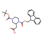 2-(1-(((9H-Fluoren-9-yl)methoxy)carbonyl)-4-(tert-butoxycarbonyl)piperazin-2-yl)acetic acid|CS-0146923|183742-34-9