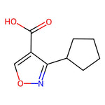 3-Cyclopentylisoxazole-4-carboxylic acid|CS-0120463|1368184-98-8