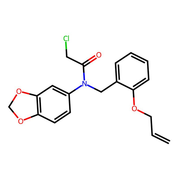 N-(1,3-Dioxaindan-5-yl)-2-chloro-N-{[2-(prop-2-en-1-yloxy)phenyl]methyl}acetamide|CS-0224538|851452-58-9