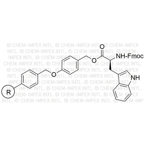 Na-Fmoc-L-tryptophan 4-alkoxybenzyl alcohol resin|01918