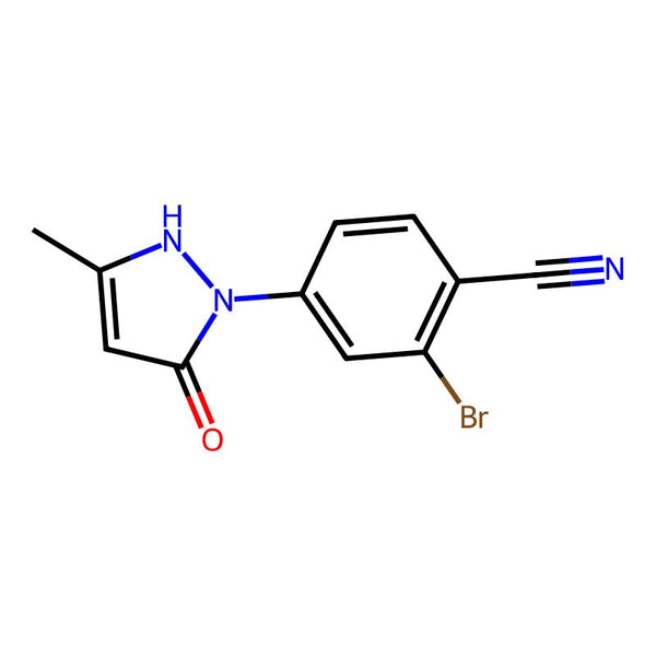 2-Bromo-4-(5-hydroxy-3-methyl-1H-pyrazol-1-yl)benzonitrile, 95%|07-0171|1008520-71-5