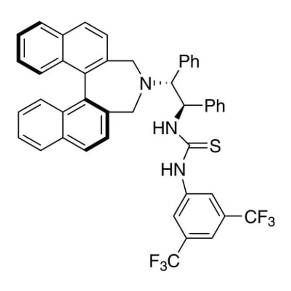 N-[3,5-Bis(trifluoromethyl)phenyl]-N'-[(1R,2R)-2-[(11bS)-3,5-dihydro-4H-dinaphth[2,1-c:1',2'-e]azepin-4-yl]-1,2-diphenylethyl]thiourea, 95%, (99% ee)|07-6343