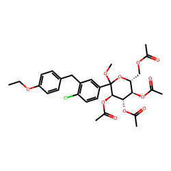 (3R,4S,5R,6R)-6-(acetoxymethyl)-2-(4-chloro-3-(4-ethoxybenzyl)phenyl)-2-methoxytetrahydro-2H-pyran-3,4,5-triyl triacetate|CS-0009475|461432-28-0