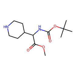 Methyl 2-((tert-butoxycarbonyl)amino)-2-(piperidin-4-yl)acetate|CS-D0024|219832-76-5