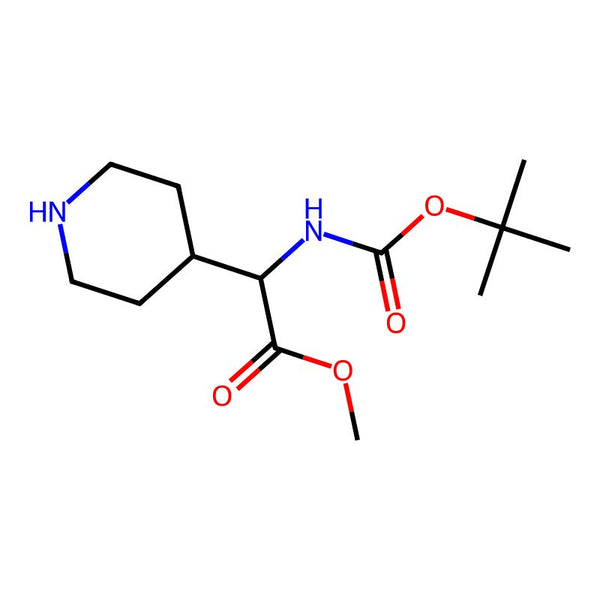 Methyl 2-((tert-butoxycarbonyl)amino)-2-(piperidin-4-yl)acetate|CS-D0024|219832-76-5