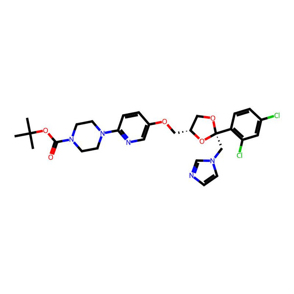 tert-Butyl 4-(5-(((2S,4R)-2-((1H-imidazol-1-yl)methyl)-2-(2,4-dichlorophenyl)-1,3-dioxolan-4-yl)methoxy)pyridin-2-yl)piperazine-1-carboxylate|CS-0651951|2982732-11-4