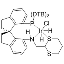 {(S)-(-)-7-[N-(1,3-dithian-2-yl)methylamino]-7'-[bis(3,5-di-t-butylphenyl)phosphino]-2,2',3,3'-tetrahydro-1,1'-spirobindane}chlorodihydroiridium(III), 97+% [Ir-(S)-DTB-SpiroSAP]|77-2511|2299209-22-4