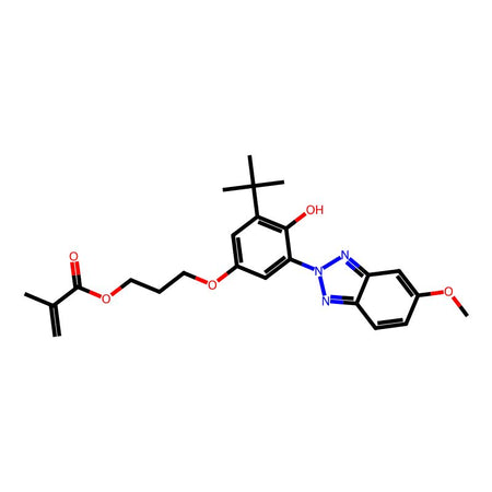 3-(3-(tert-Butyl)-4-hydroxy-5-(5-methoxy-2H-benzo-[d][1,2,3]triazol-2-yl)phenoxy)propyl methacrylate, 97%|2278108|114166-71-1