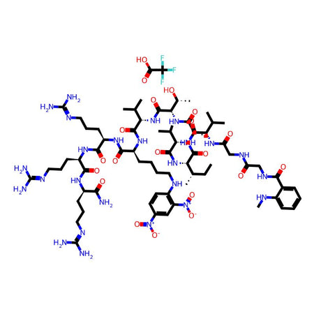 N-Me-Abz-Amyloid β/A4 Protein Precursor770 (708-715)-Lys(Dnp)-D-Arg-D-Arg-D-Arg amide trifluoroacetate salt|CPTD787417|600728-90-3