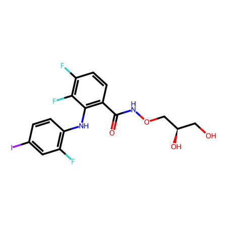 PD0325901, 98%, a selective and cell permeable MEK inhibitor with an IC50 of 0.33 nM|837005|391210-10-9