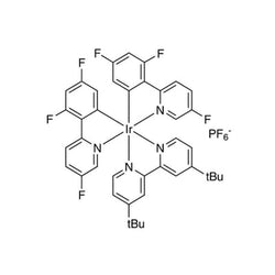 [4,4'-Bis(1,1-dimethylethyl)-2,2'-bipyridine]bis[3,5-difluoro-2-(5-fluoro-2-pyridinyl)phenyl]iridium hexafluorophosphate, min. 98%|77-0340|2042201-18-1