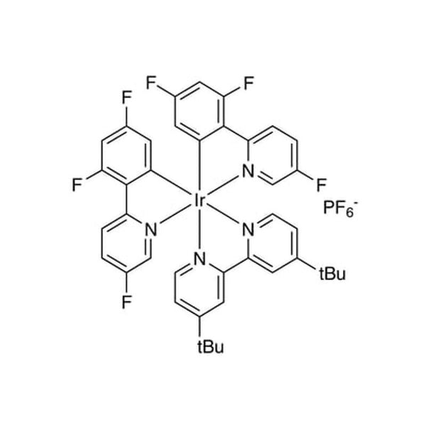 [4,4'-Bis(1,1-dimethylethyl)-2,2'-bipyridine]bis[3,5-difluoro-2-(5-fluoro-2-pyridinyl)phenyl]iridium hexafluorophosphate, min. 98%|77-0340|2042201-18-1