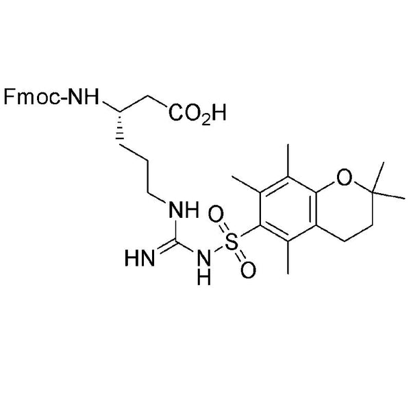 Fmoc-Nw-(2,2,5,7,8-pentamethyl-chromane-6-sulfonyl)-L-b-homoarginine|12775|700377-76-0