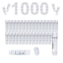 cryoking 1.5ml vial, clear caps,pp,autoclavable; gamma radiation steriled, dnase & rnase free, endotoxin free, foreign dna free, side barcoded , working temperature from -196°c to 121°c;  no o-ring, 2|88-6157