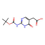 2-(2-((tert-Butoxycarbonyl)amino)-4-oxo-1,4-dihydropyrimidin-5-yl)acetic acid|CS-0642019|221362-48-7
