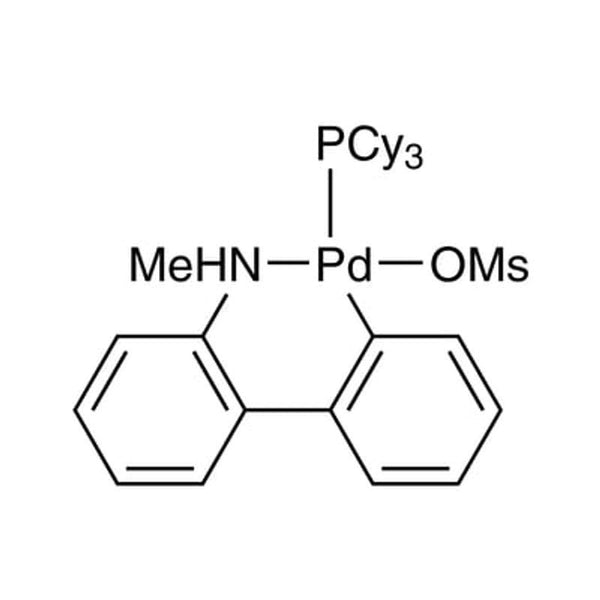 Methanesulfonato(tricyclohexylphosphino)(2'-methylamino-1,1'-biphenyl-2-yl)palladium(II), 98% [PCy3 Palladacycle Gen. 4]|46-0379