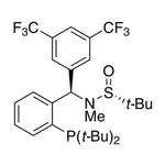 [S(R)]-N-[(R)-3,5-Bis(trifluoromethyl)phenyl)[2-(di-tert-butylphosphino)phenyl]methyl]-N,2-dimethyl-2-propanesulfinamide, 95%|15-0209