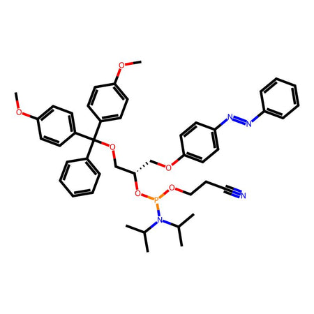 1-O-(Dimethoxytrityl)-2-O-[[(2-cyanoethyl)-(N,N-diisopropyl)]-phosphoramidite]-3-O-(4-azobenzene)-S-glycerol, 97%|2742684|1609204-63-8