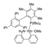 Methanesulfonato(2-di-t-butylphosphino-3,4,5,6-tetramethyl-2',4',6'-tri-i-propylbiphenyl)(2'-amino-1,1'-biphenyl-2-yl)palladium(II),  min. 95% [Me4 t-ButylXPhos Palladacycle Gen. 3]|46-2163|1507403-85-1