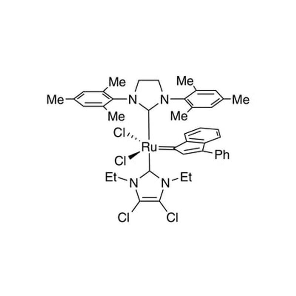 1,3-Bis(2,4,6-trimethylphenyl)-2-imidazolidinylidene)(3-phenyl-1H-inden-1-ylidene)(4,5-dichloro-1,3-diethyl-1,3-dihydro-2H-imidazol-2-ylidene)ruthenium(II) dichloride|44-0026|1228169-92-3