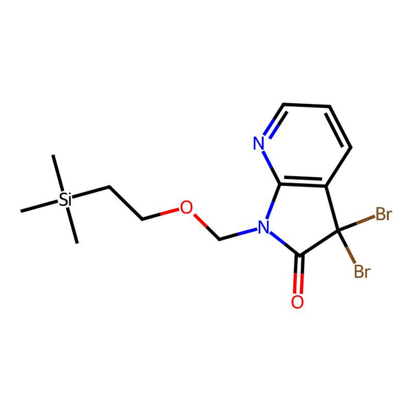 3,3-Dibromo-1-((2-(trimethylsilyl)ethoxy)methyl)-1H-pyrrolo[2,3-b]pyridin-2(3H)-one|CS-M0145|879132-47-5