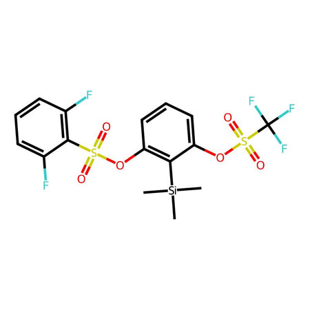 3-(((Trifluoromethyl)sulfonyl)oxy)-2-(trimethylsilyl)phenyl 2,6-difluorobenzenesulfonate, 95%|9186932|2393969-56-5
