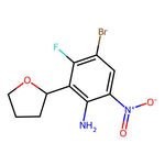 4-Bromo-3-fluoro-6-nitro-2-(tetrahydrofuran-2-yl)aniline|CS-0129904|1384984-27-3