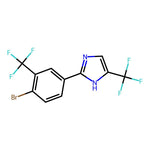 2-(4-Bromo-3-(trifluoromethyl)phenyl)-4-(trifluoromethyl)-1H-imidazole, 95%|07-0608|3063150-38-6