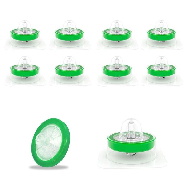 biologix sterile syringe filter, membrane: pes,pore size: 0.45μm,diameter:33mm. female luer lock + male luer slip. individually packed, 100 pcs/pack, packs/case|08-PES3345M