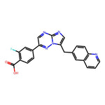 2-Fluoro-4-[7-[(quinolin-6-yl)methyl]imidazo[1,2-b][1,2,4]triazin-2-yl]benzoic acid|CS-M3653|1029714-88-2