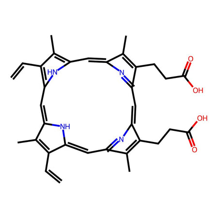 [Dihydrogen 3,7,12,17-tetramethyl-8,13-divinyl-2,18-porphinedipropionato(2-)]nickel, 95%|9147390|15415-30-2