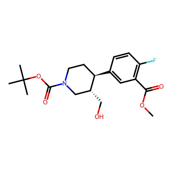 tert-Butyl (3S,4R)-4-(4-fluoro-3-(methoxycarbonyl)phenyl)-3-(hydroxymethyl)piperidine-1-carboxylate|CS-0031207|2055991-12-1