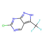 6-Chloro-3-(trifluoromethyl)-1H-pyrazolo[3,4-d]pyrimidine|CS-0042005|1211590-25-8