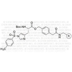 Na-Boc-Nim-4-toluenesylfonyl-L-histidine 4-oxymethylphenylacetamidomethyl resin|02492