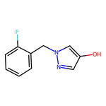 1-[(2-Fluorophenyl)methyl]-1H-pyrazol-4-ol, 95%|09-0082|1599923-23-5