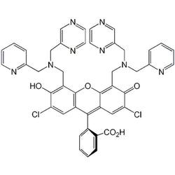 9-(2-Carboxyphenyl)-2,7-dichloro-4,5-bis[(2-picolyl)(pyrazin-2-ylmethyl)aminomethyl]-6-hydoxy-3-xanthanone ZPP1|07-0311|1084898-23-6