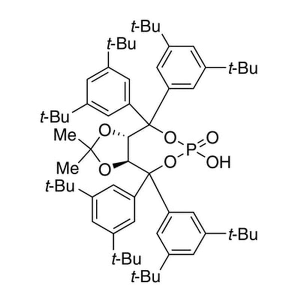 (3aS,8aS)-Tetrahydro-6-hydroxy-2,2-dimethyl-4,4,8,8-tetrakis(3,5-di-tert-butylphenyl)-6-oxide-[1,3]dioxolo[4,5-e][1,3,2]dioxaphosphepine, 98%, (99% ee)|15-8618