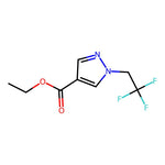 Ethyl 1-(2,2,2-trifluoroethyl)-1H-pyrazole-4-carboxylate|CS-0613944|1103425-07-5