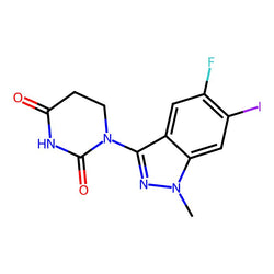 1-(5-Fluoro-6-iodo-1-methyl-1H-indazol-3-yl)dihydropyrimidine-2,4(1H,3H)-dione|CS-0694320|2654830-24-5