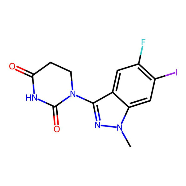 1-(5-Fluoro-6-iodo-1-methyl-1H-indazol-3-yl)dihydropyrimidine-2,4(1H,3H)-dione|CS-0694320|2654830-24-5