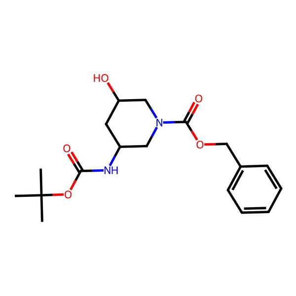 Benzyl 3-((tert-Butoxycarbonyl)amino)-5-hydroxypiperidine-1-carboxylate|CS-0052941|1785642-46-7