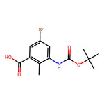 5-Bromo-3-((tert-butoxycarbonyl)amino)-2-methylbenzoic acid|CS-0898332|2580234-40-6