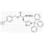 Na-Boc-Nim-trityl-L-histidine Merrifield resin (0.25 - 1.0 meq/g, 100 - 200 mesh)|04039