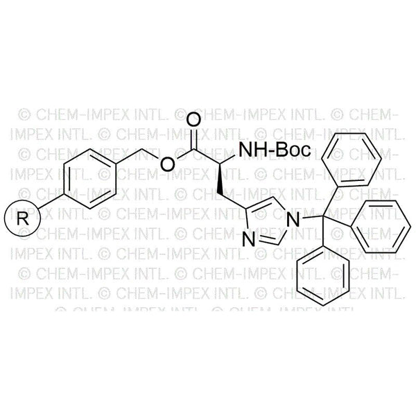 Na-Boc-Nim-trityl-L-histidine Merrifield resin (0.25 - 1.0 meq/g, 100 - 200 mesh)|04039