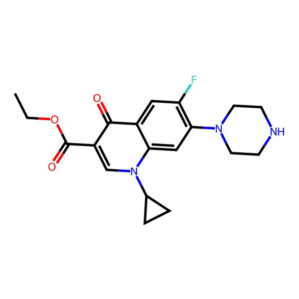 Ethyl 1-cyclopropyl-6-fluoro-4-oxo-7-(piperazin-1-yl)-1,4-dihydroquinoline-3-carboxylate|CS-0036999|105404-65-7