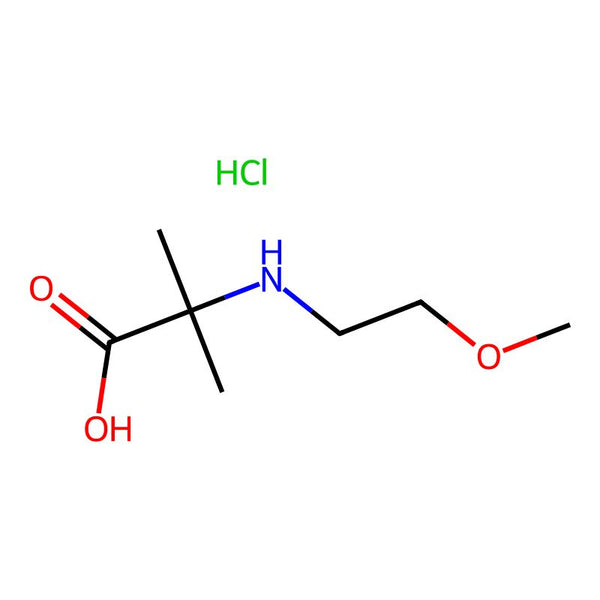 2-((2-Methoxyethyl)amino)-2-methylpropanoic acid hydrochloride|CS-0614629|1443981-68-7