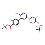 tert-Butyl 4-(3-amino-6-((1S,3S,4S)-4-((tert-butyldimethylsilyl)oxy)-3-fluorocyclohexyl)pyrazin-2-yl)-2-fluorobenzoate|CS-0143567|1715032-87-3